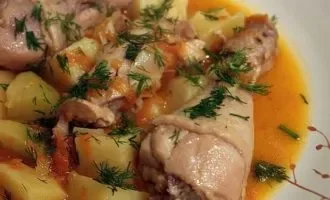 Курица с Картошкой в Мультиварке